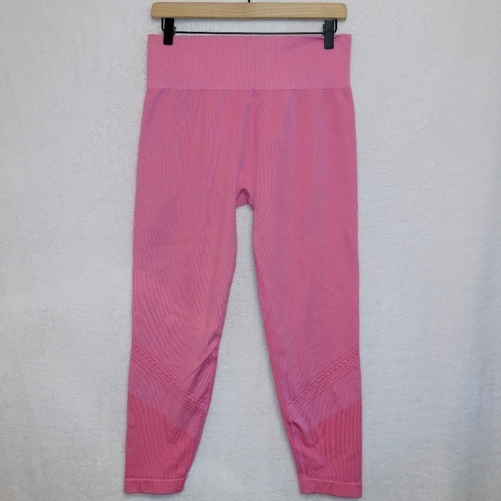 JoyLab Bubblegum Pink High Waisted 7/8 Length Seamless Leggings size XL